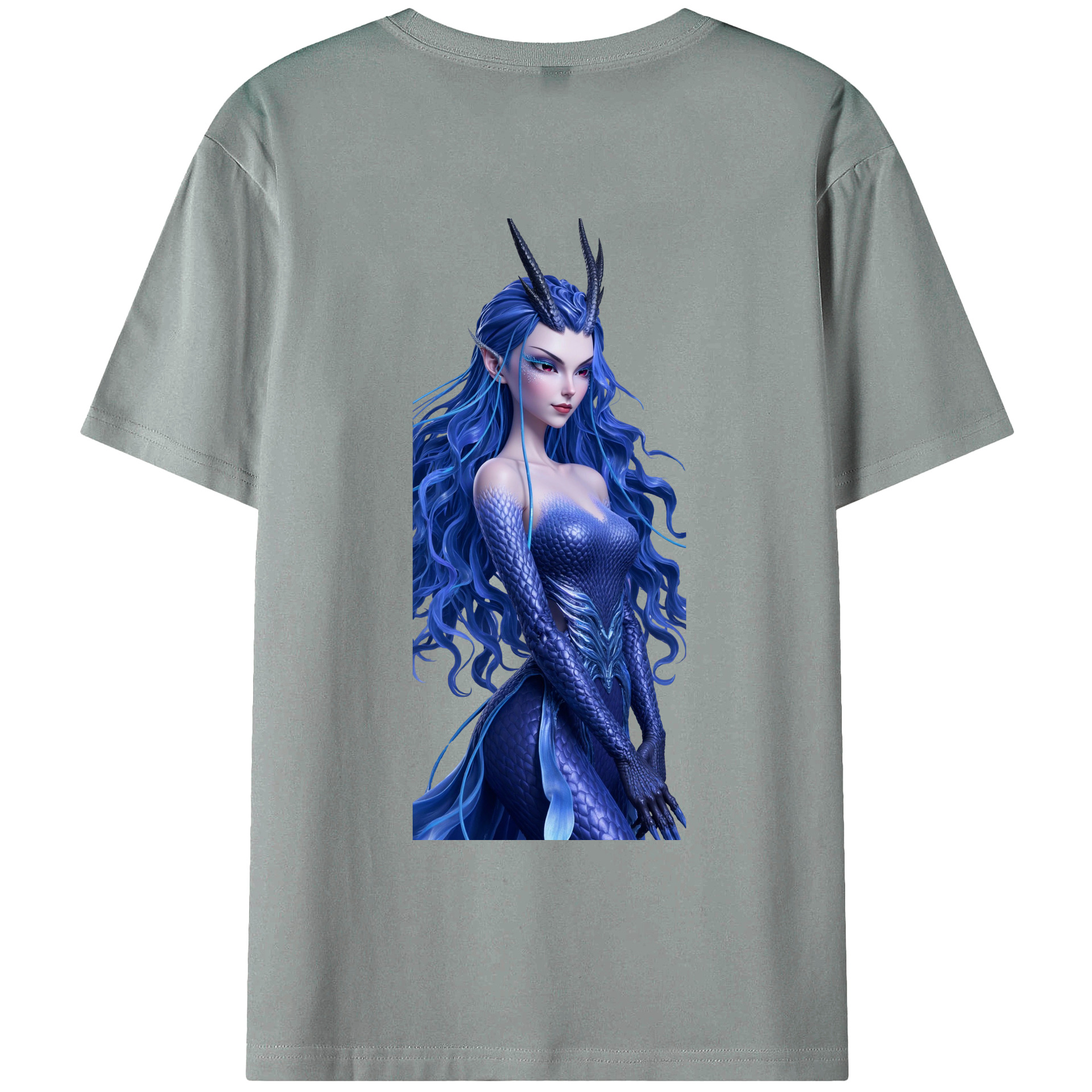 （画像用） Ne Zha 2 ナタ 魔童の大暴れ 綿100％ メンズ半袖Tシャツ（バックプリント） 通気性